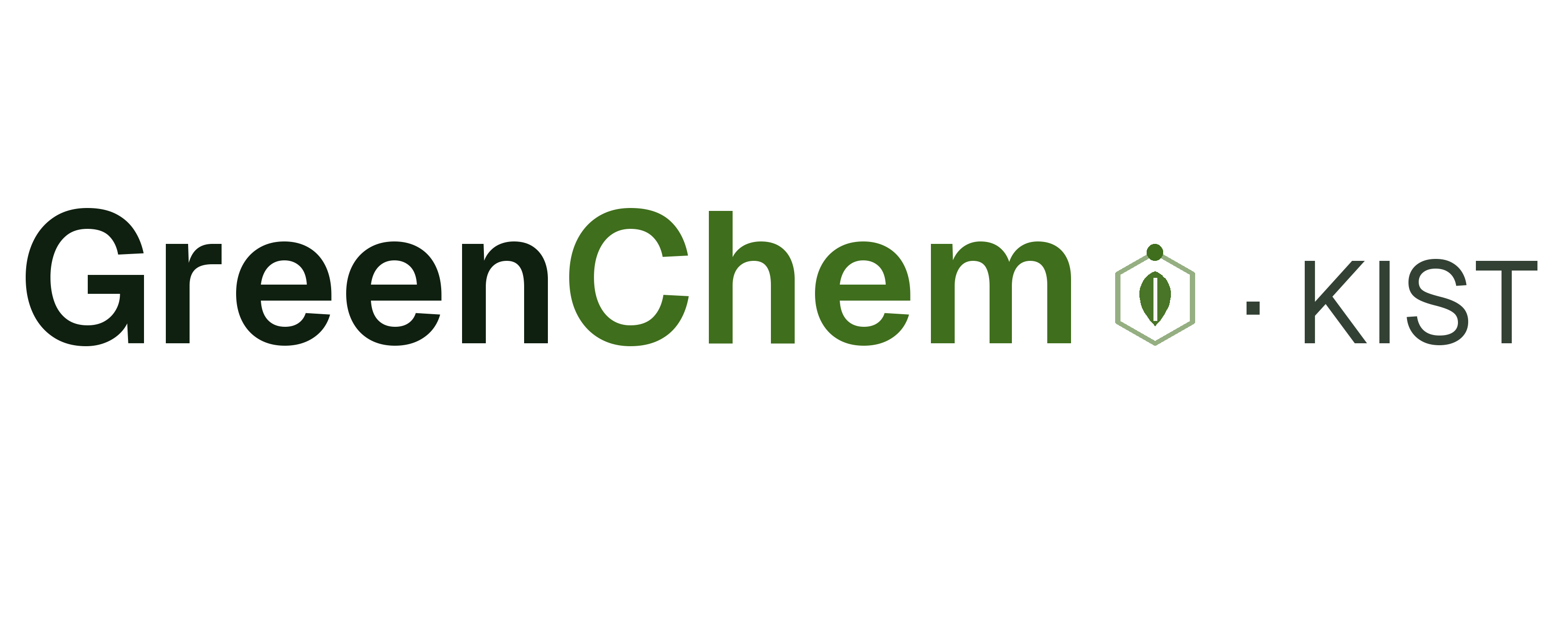 GreenChem KIST logo, for dark backgrounds