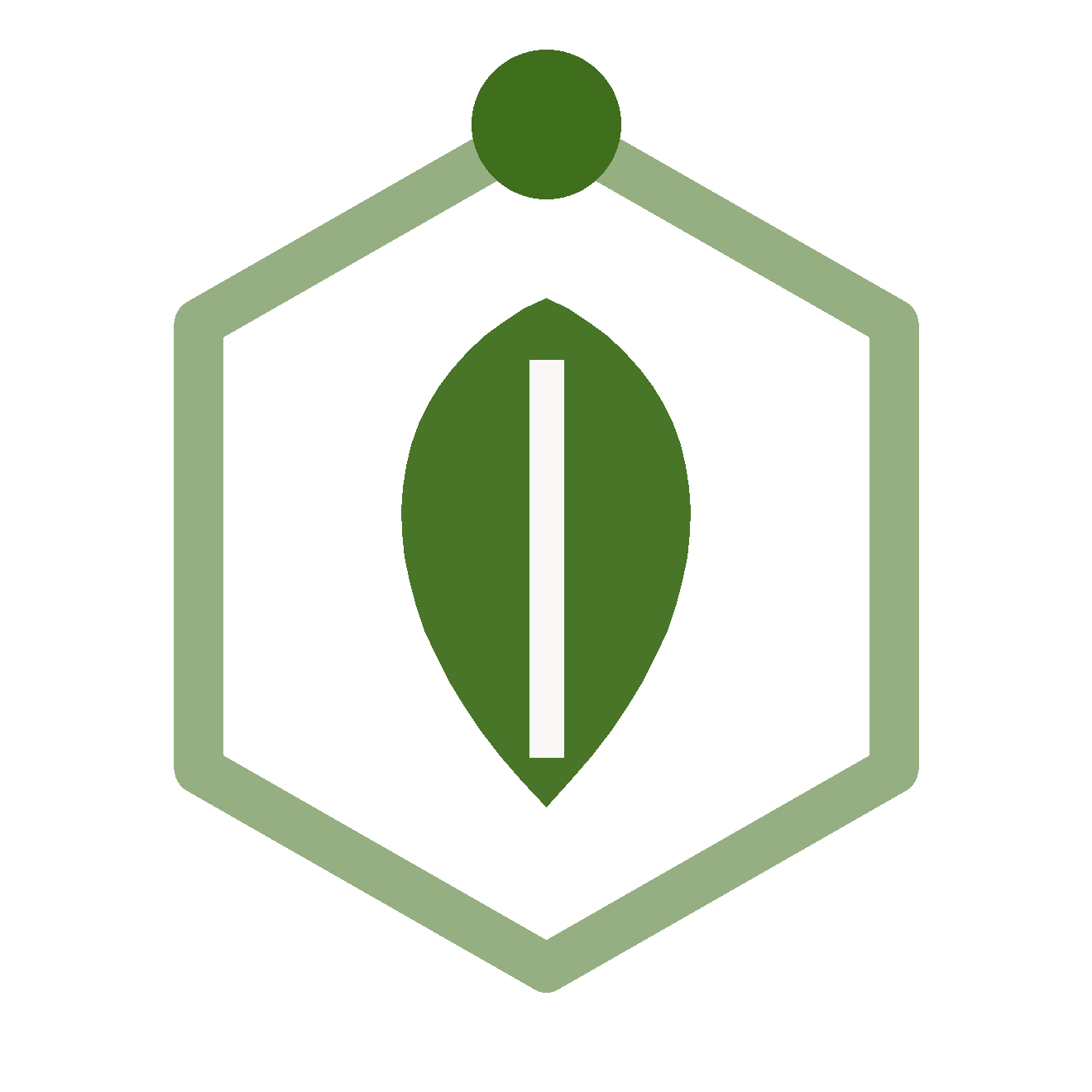 GreenChem icon, color, for dark backgrounds